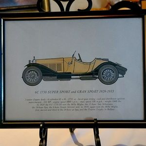 Vintage car print